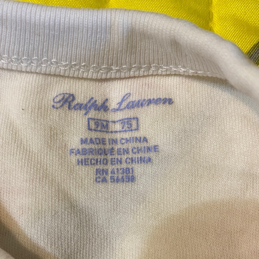 Ralph Lauren White Sailboat Print Kids One Piece - Picture 3 of 6